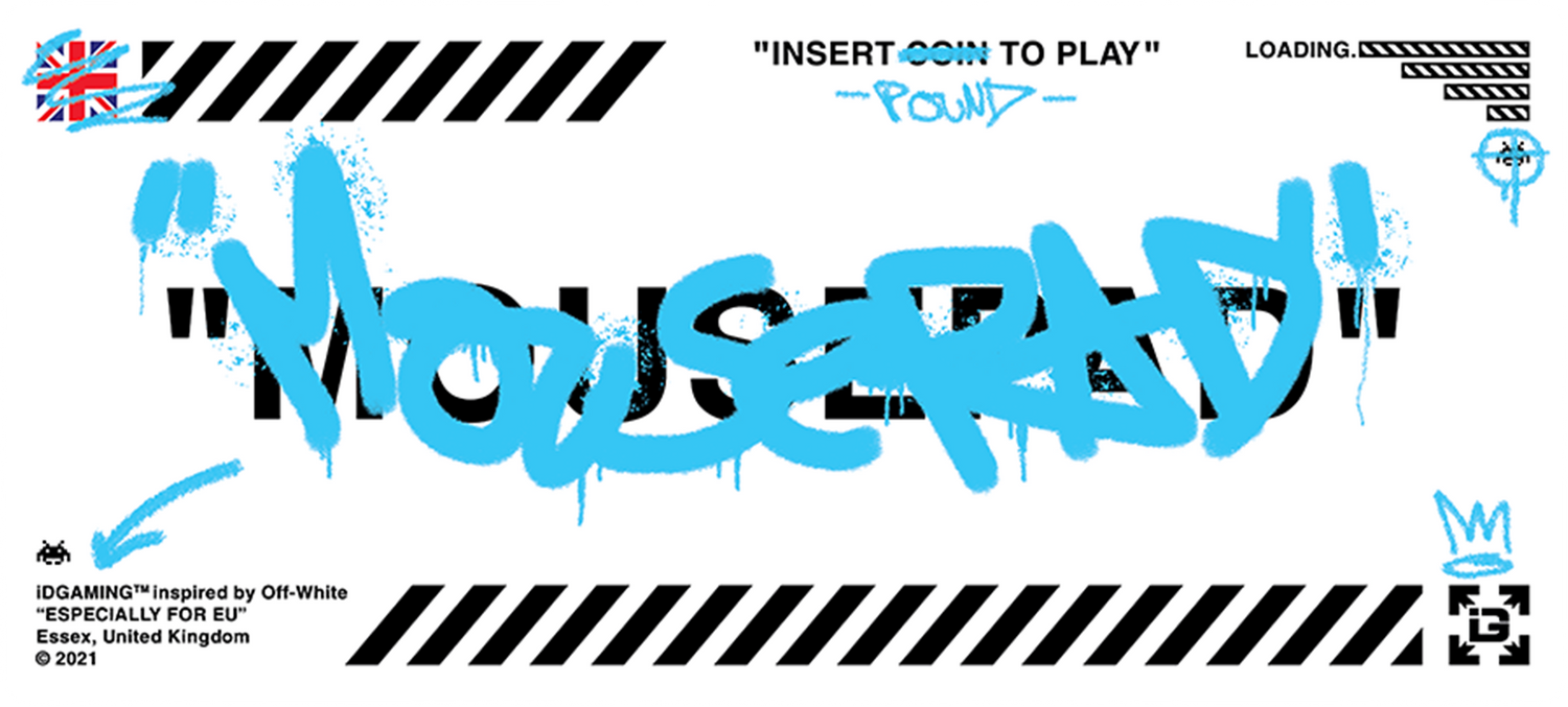 Graffiti Mousepad White