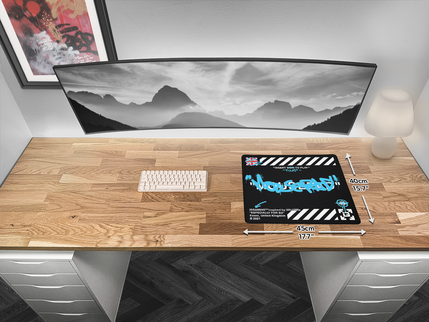 Graffiti Mousepad Black