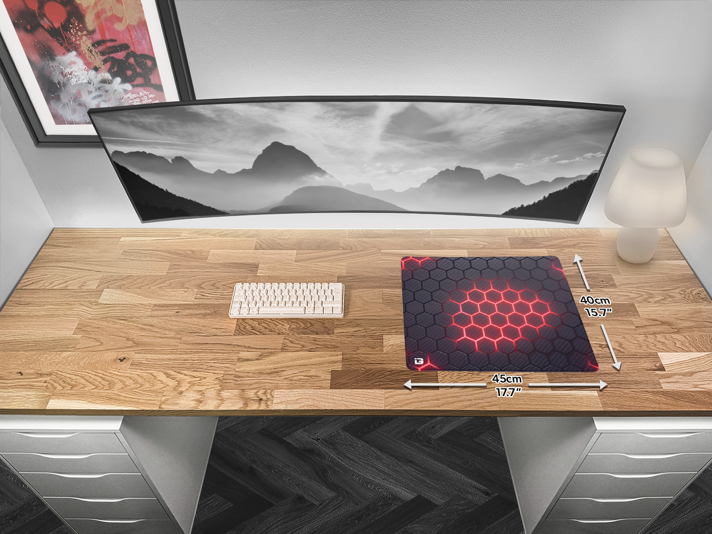 Hex Grid Red
