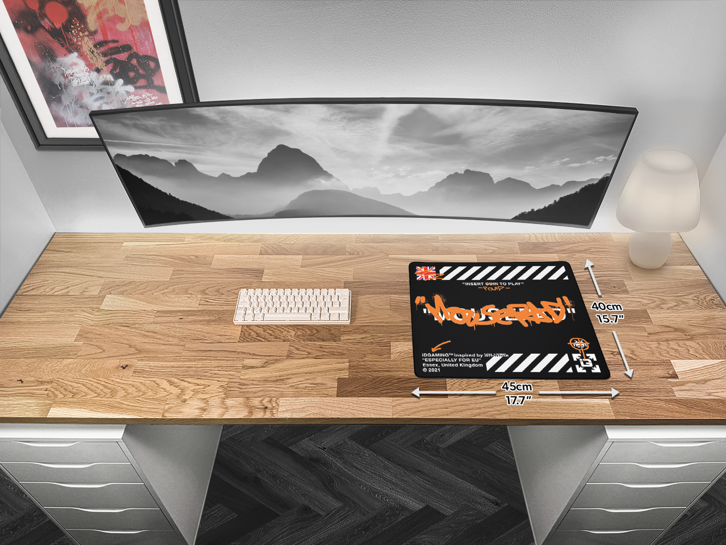 Graffiti Mousepad Black