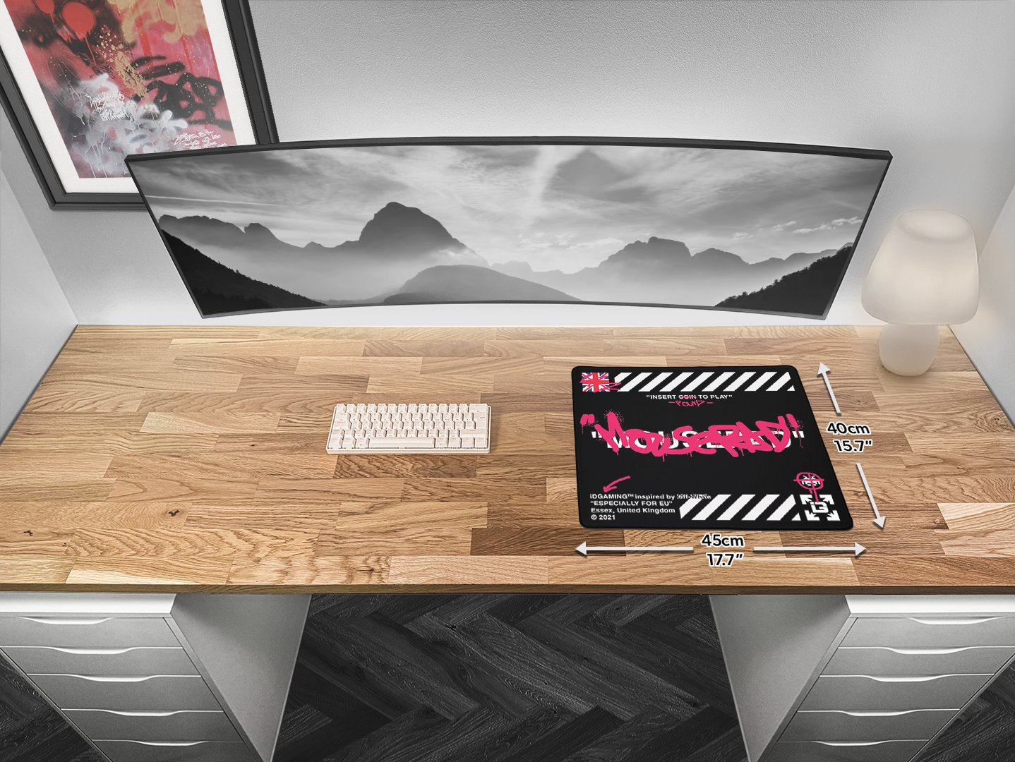 Graffiti Mousepad Black