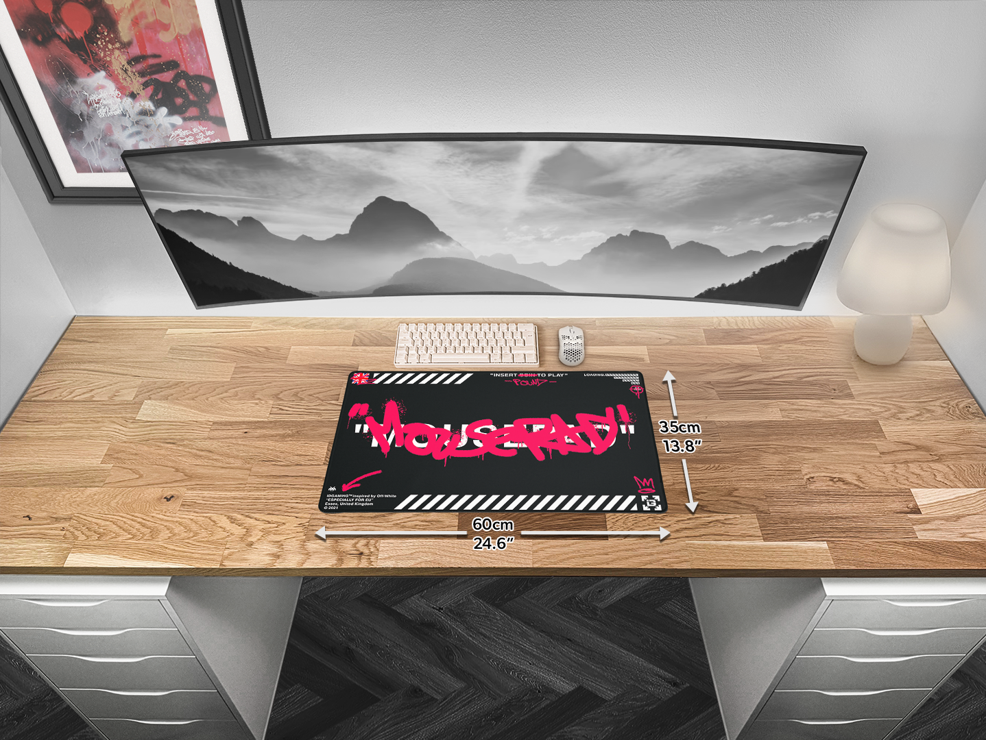 Graffiti Mousepad Black