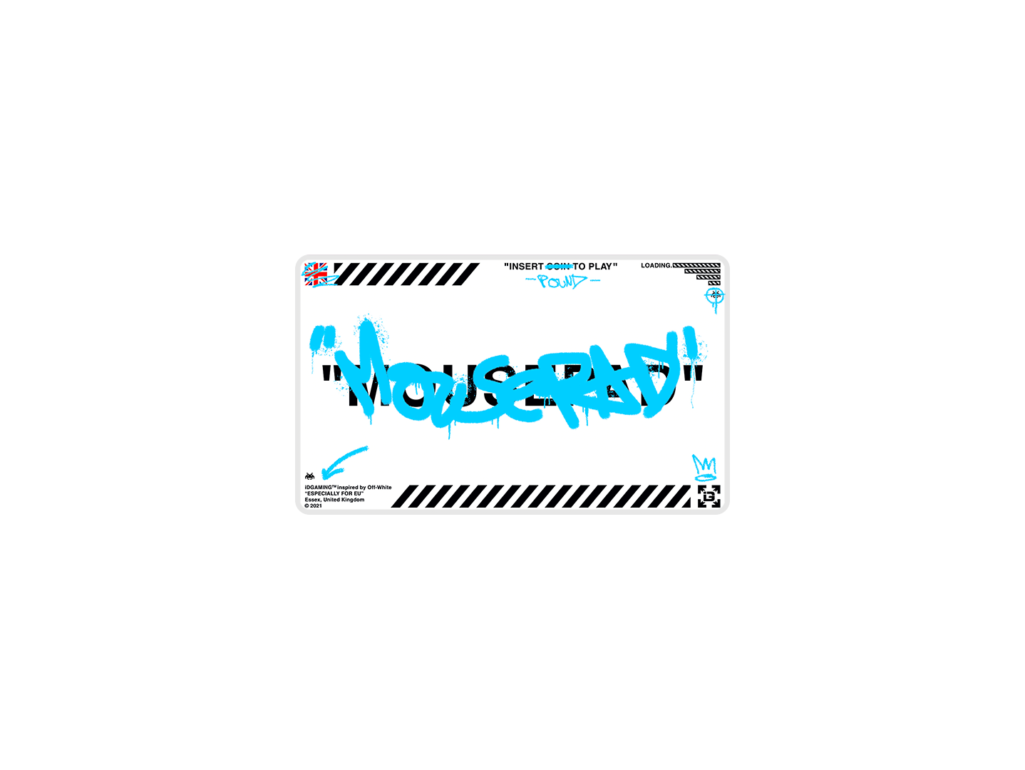 Graffiti Mousepad White