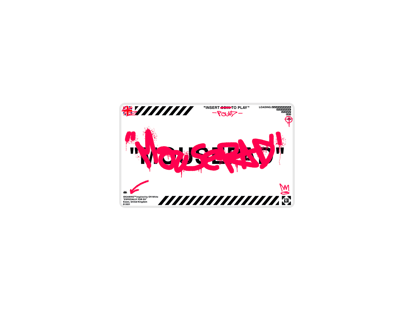 Graffiti Mousepad White