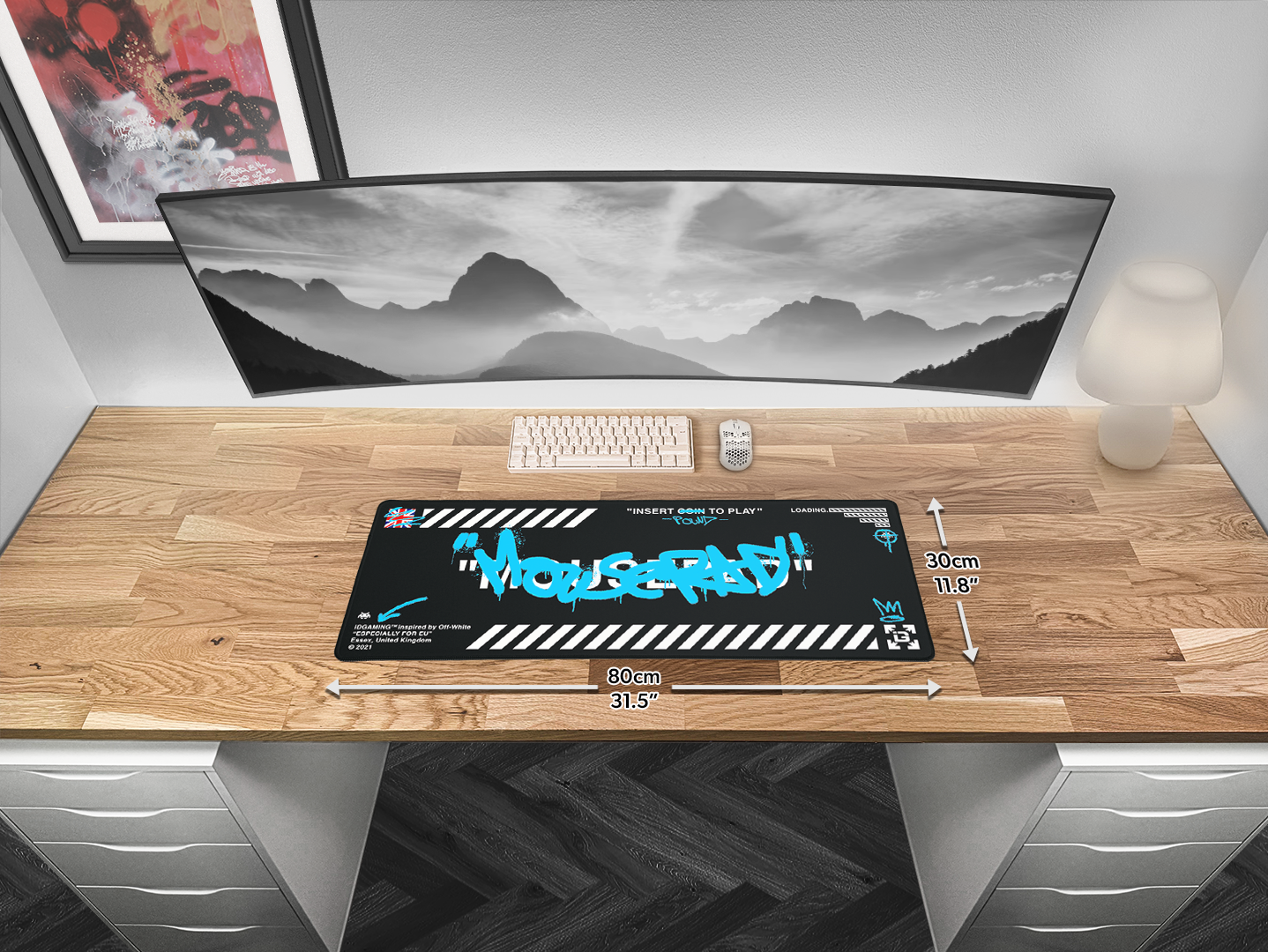 Graffiti Mousepad Black