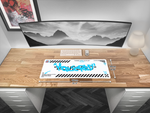 Graffiti Mousepad White