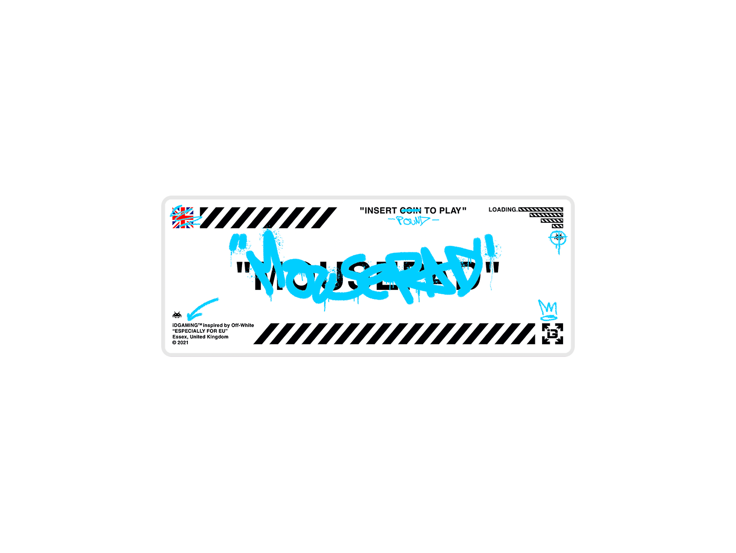 Graffiti Mousepad White