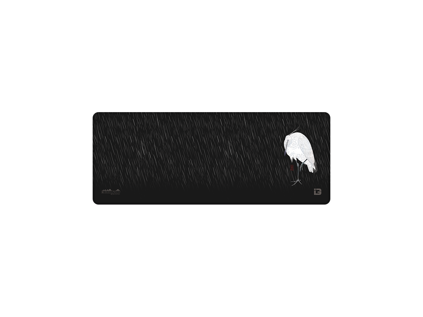 Egret In The Rain