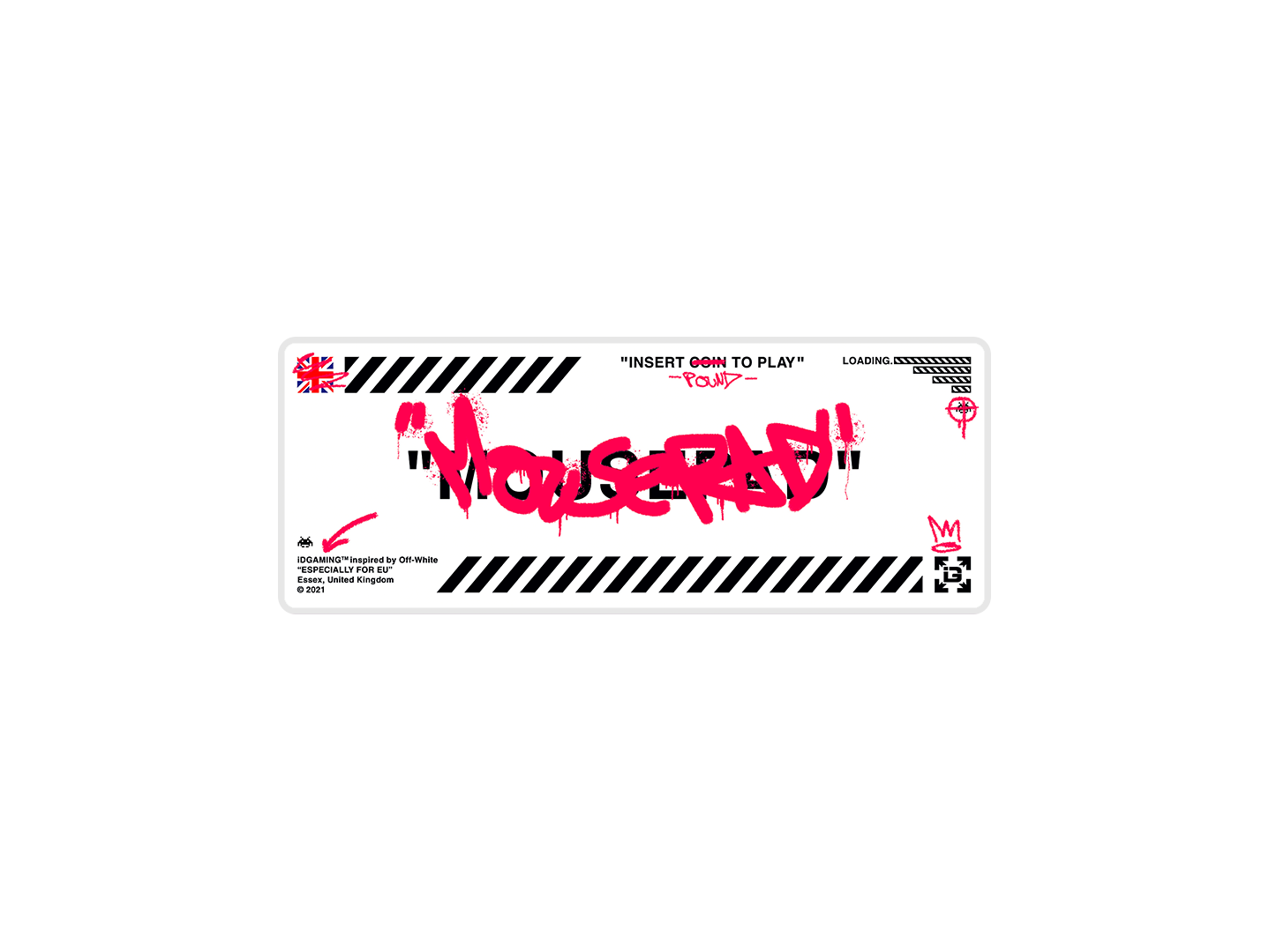Graffiti Mousepad White