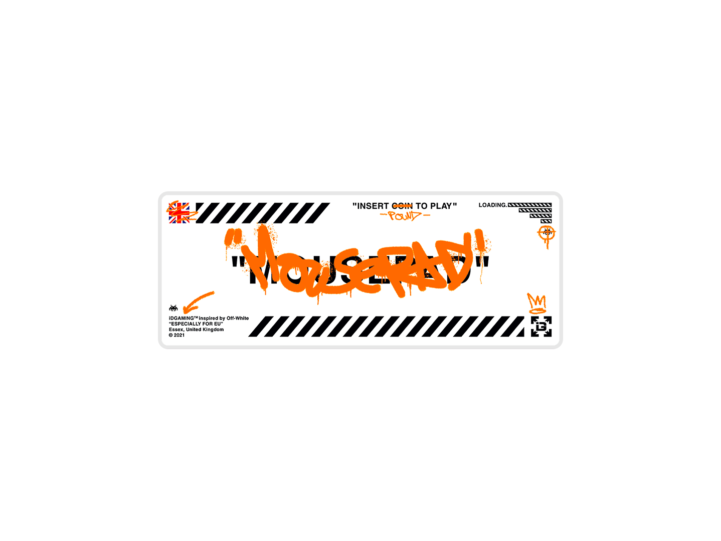 Graffiti Mousepad White