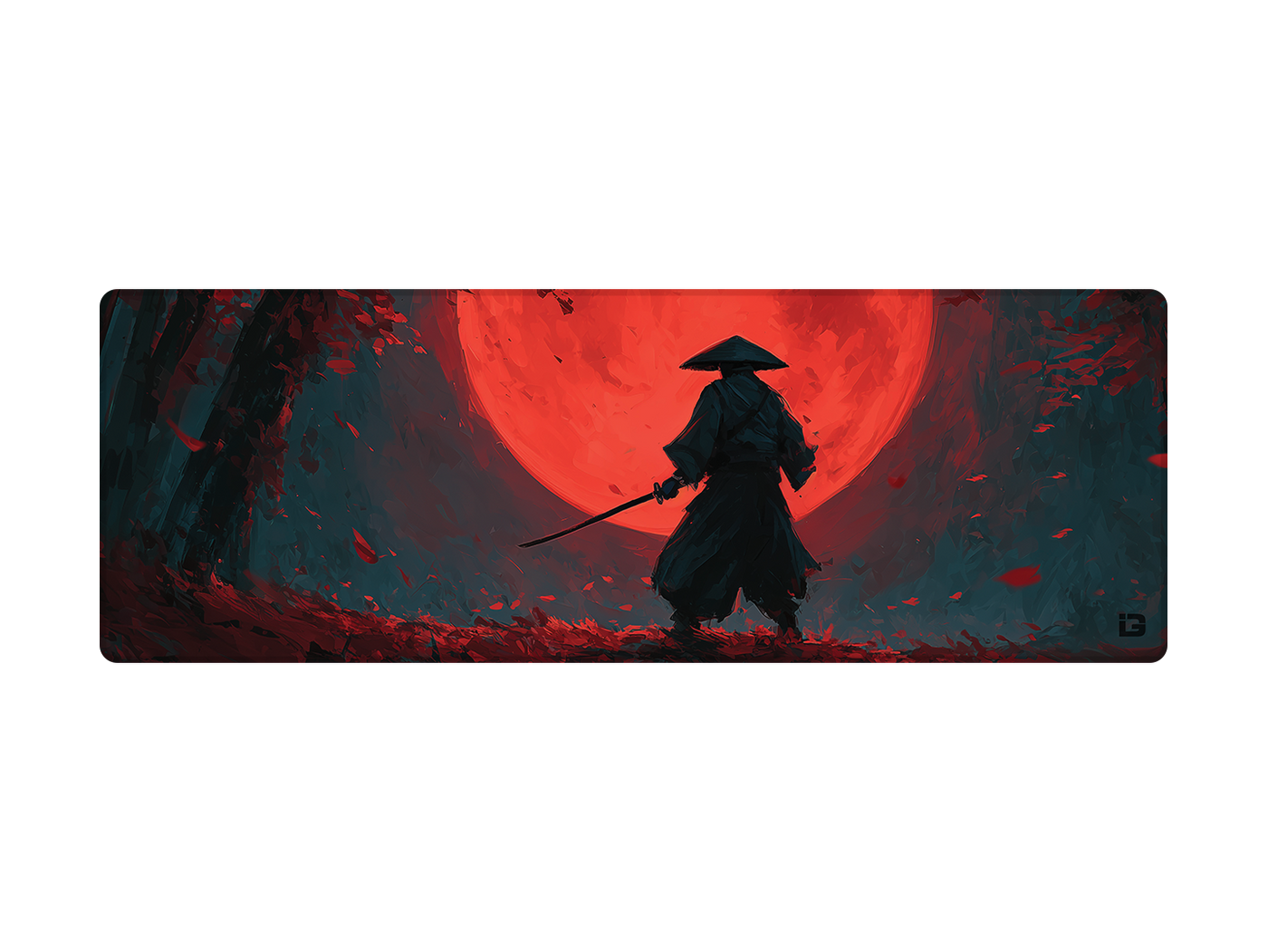 Redblade Background Red Blade | Custom Gaming Deskpad by iD Gaming