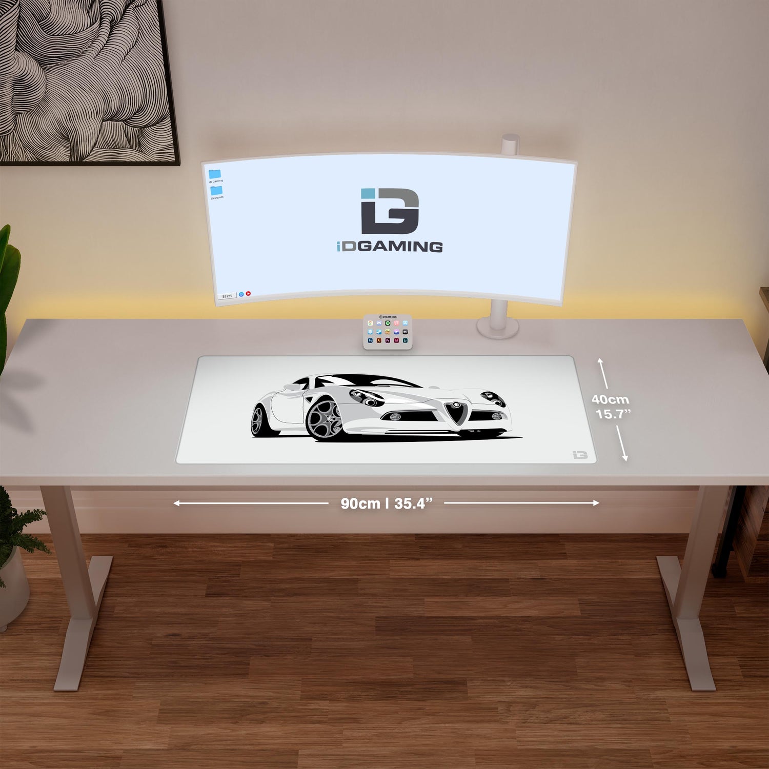 8C White