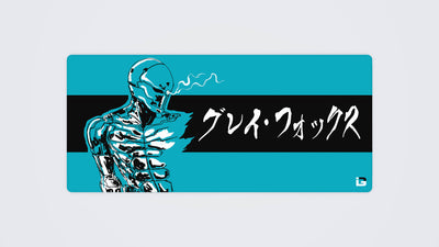 Grau Cyborg - Blaue Blitze
