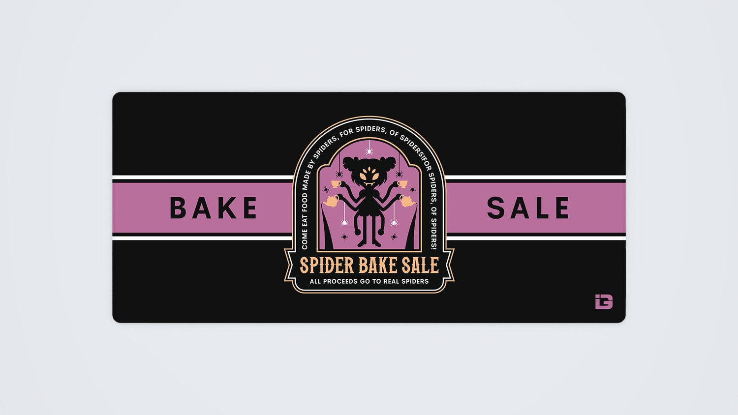 Emblème de la vente de gâteaux de l'araignée