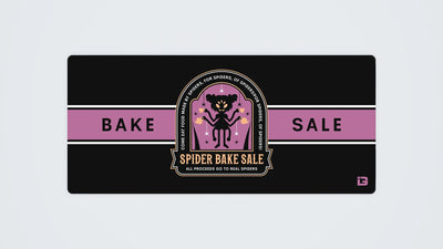 Emblème de la vente de gâteaux de l'araignée