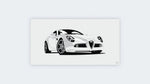 8C White