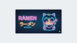 Neon Retro Neko Ramen