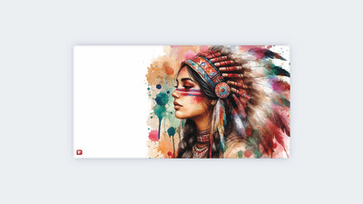 Native American Woman Watercolour