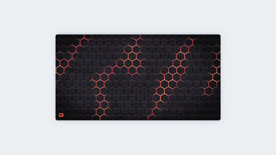 Hexagon Grid Red