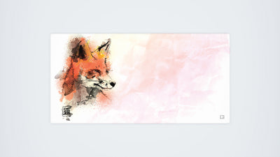 Aquarelle Renard