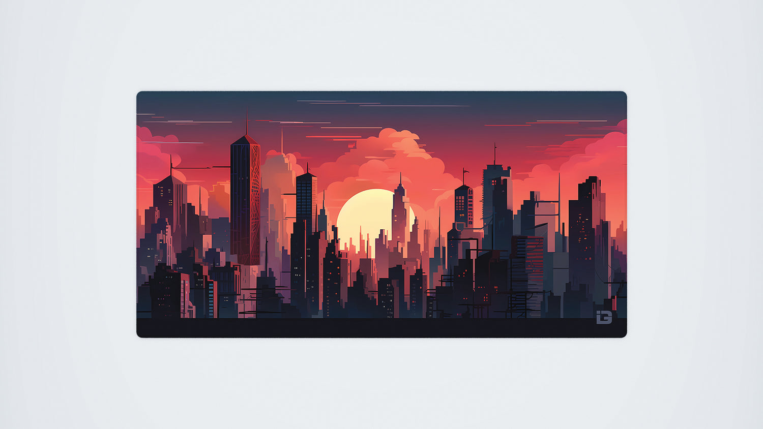 Coucher de soleil dans la Ville Sombre
