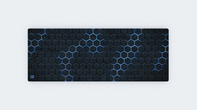 Hexagon Grid Blue