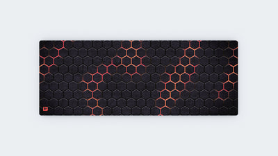 Hexagon Grid Red