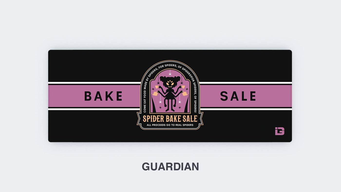 Emblème de la vente de gâteaux de l'araignée