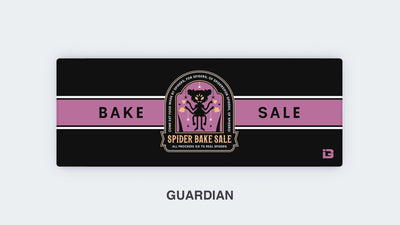 Emblème de la vente de gâteaux de l'araignée