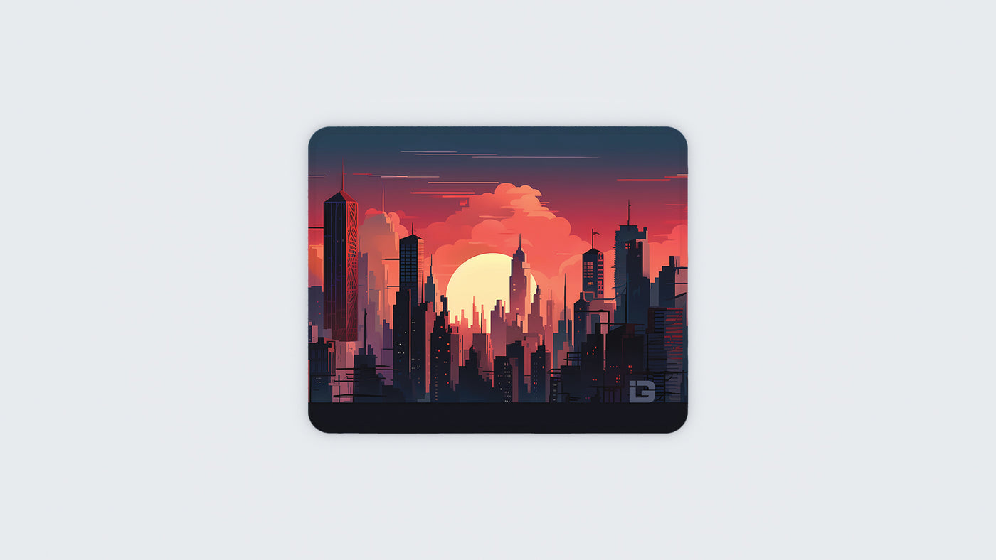 Coucher de soleil dans la Ville Sombre