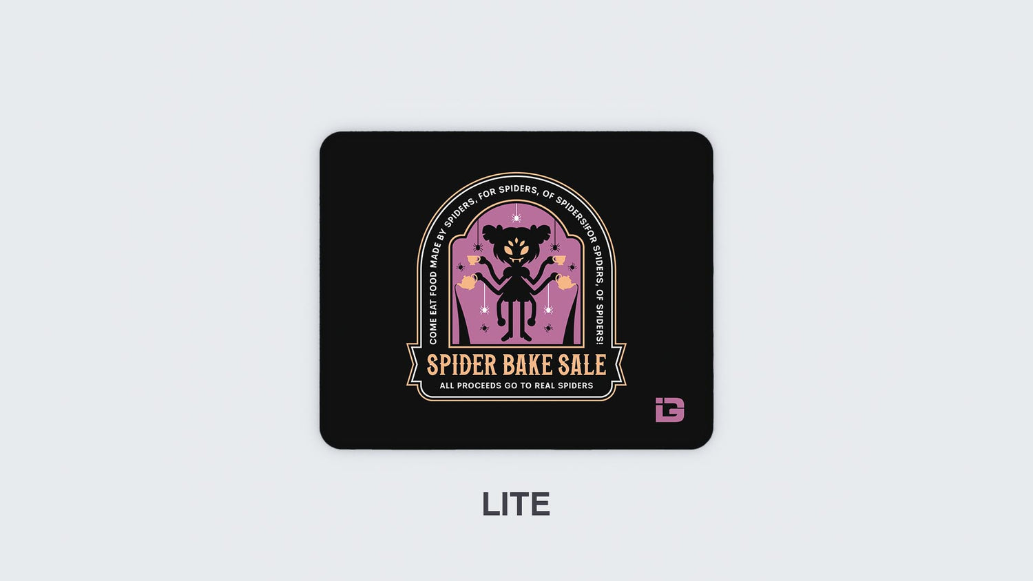 Emblème de la vente de gâteaux de l'araignée
