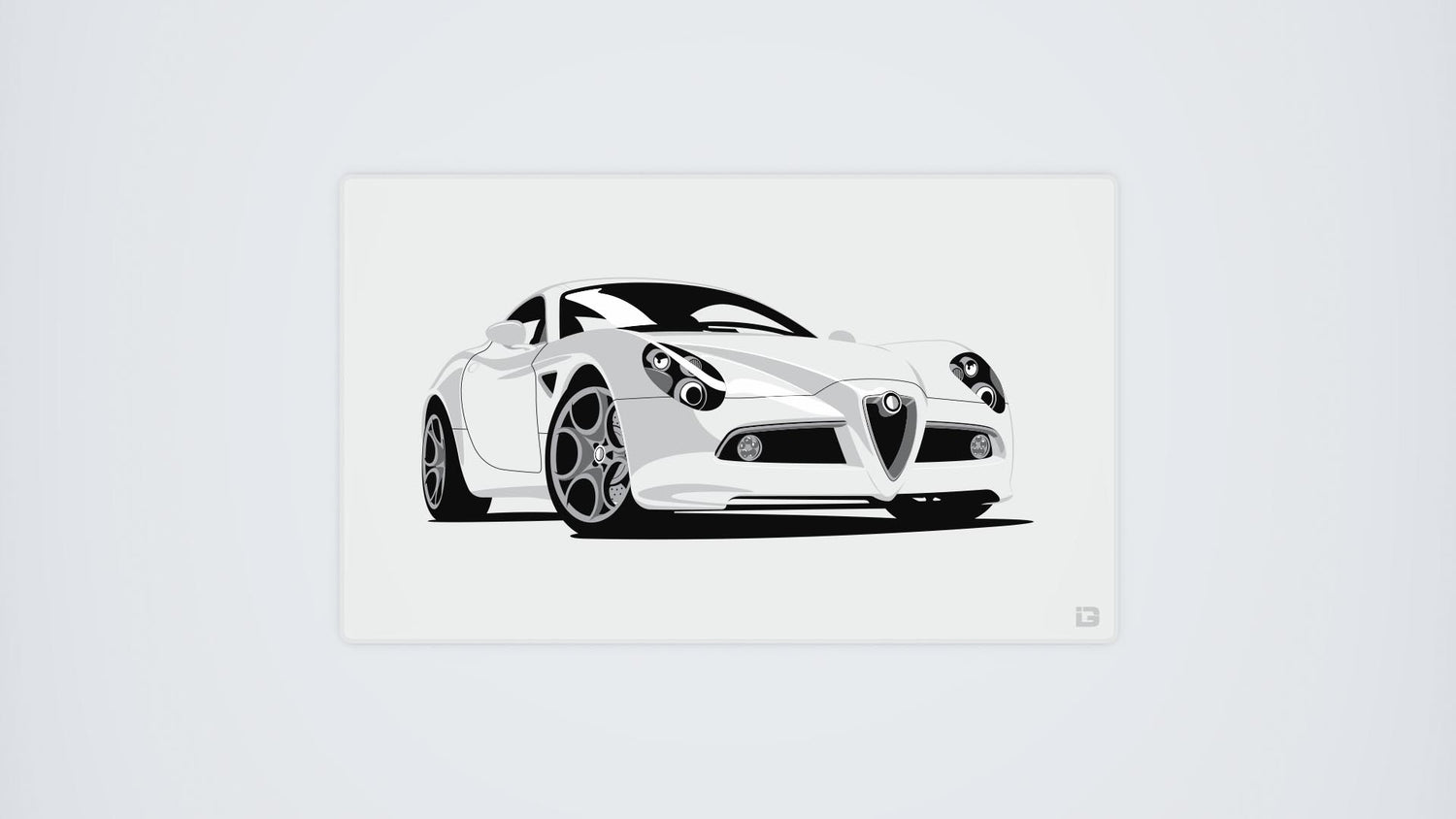 8C White