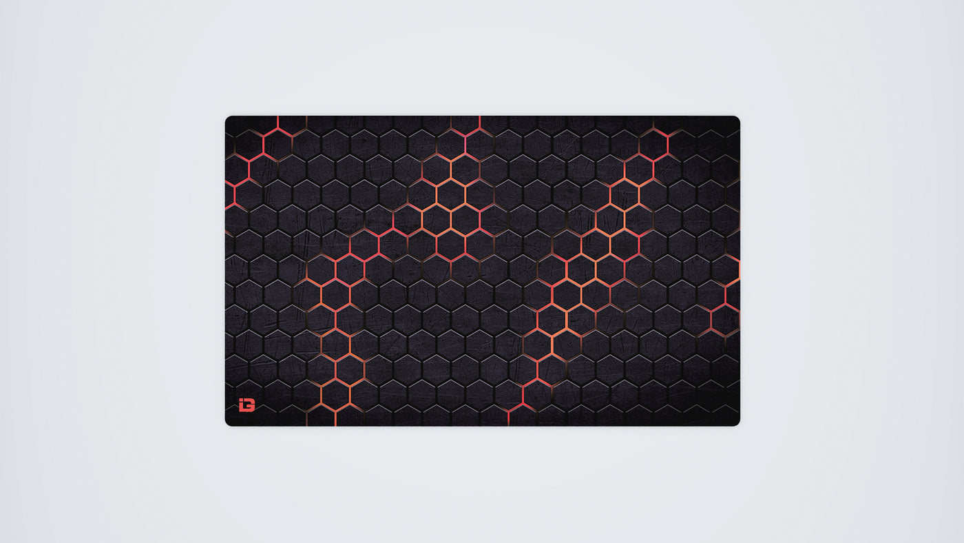Hexagon Grid Red