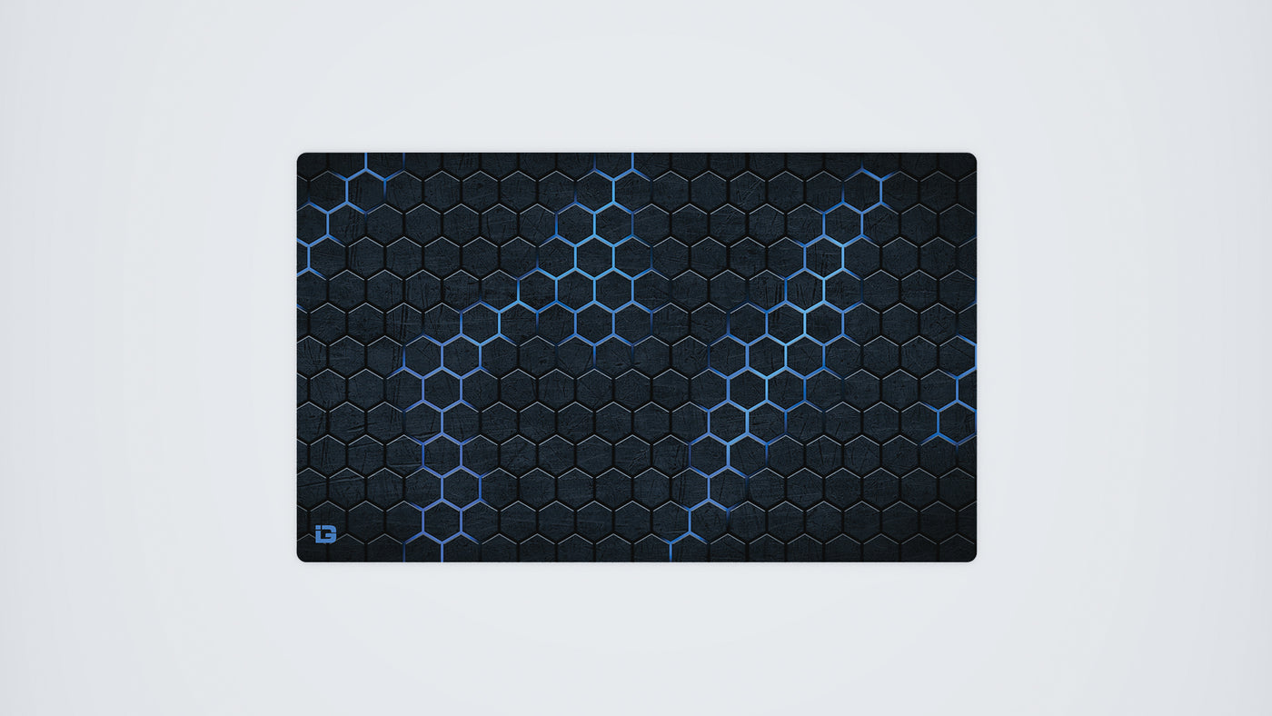 Hexagon Grid Blue