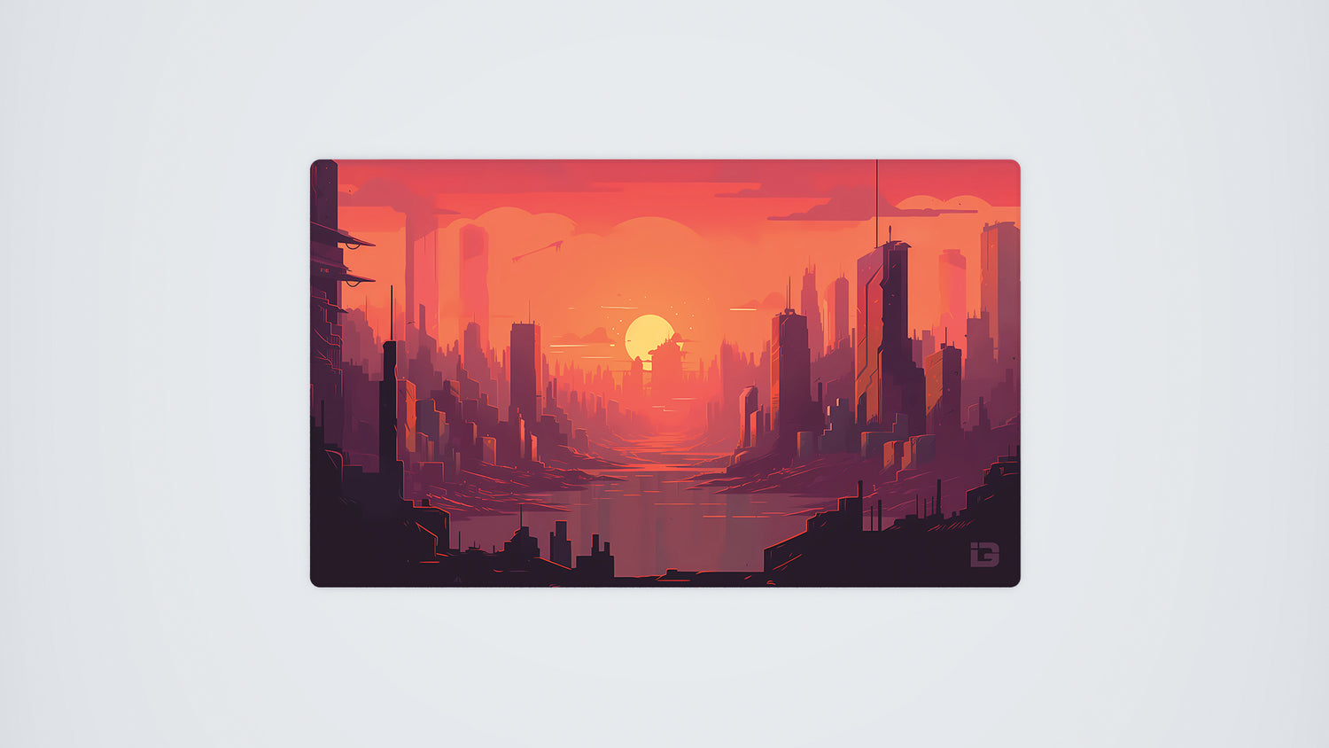 Dawn in Futuristic City