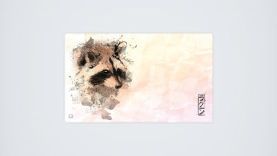 Aquarell Waschbär