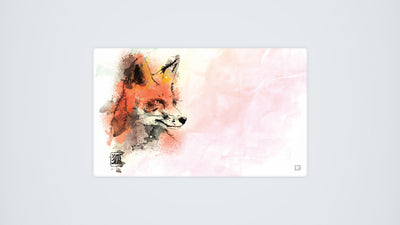 Aquarelle Renard