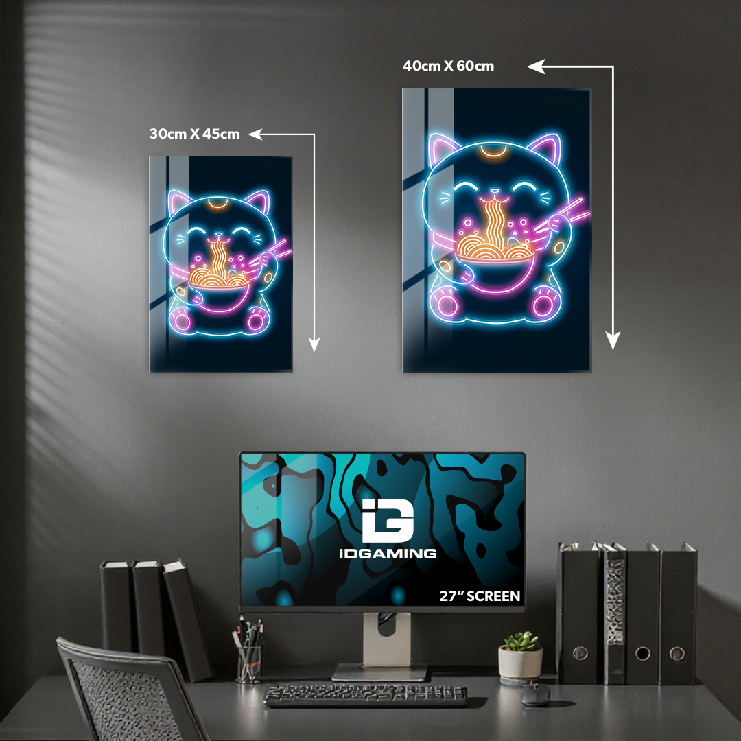 Neon Retro Neko Ramen