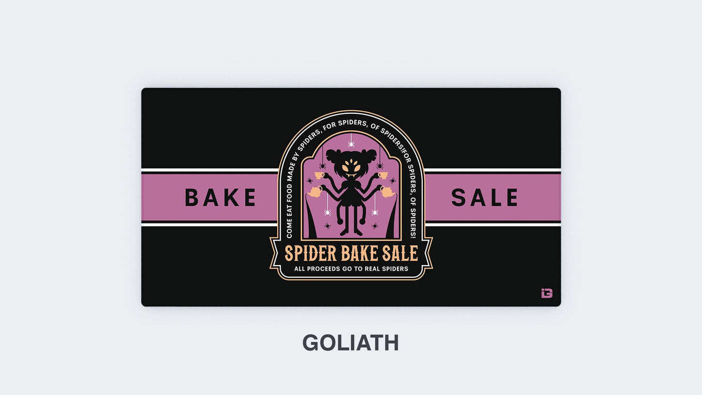 Emblème de la vente de gâteaux de l'araignée