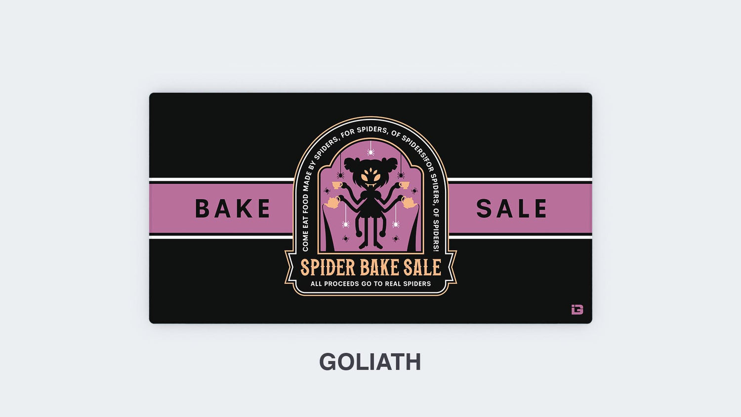 Emblème de la vente de gâteaux de l'araignée