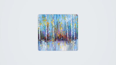 Colourful Birch Trees