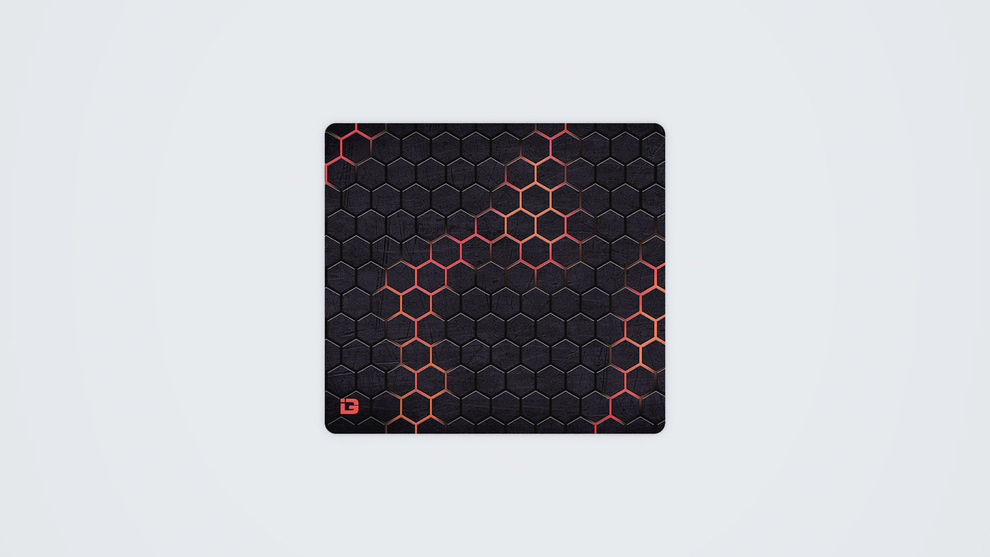 Hexagon Grid Red