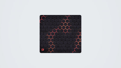 Hexagon Grid Red