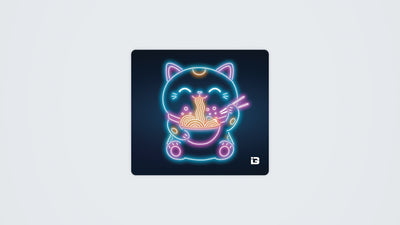 Neon Retro Neko Ramen