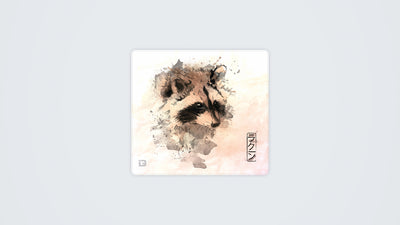 Water Colour Raccoon