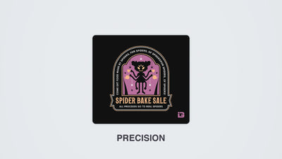 Spinnen-Kuchenverkauf-Emblem
