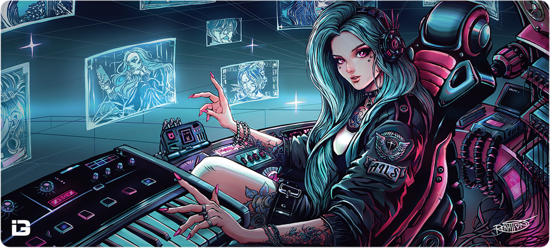YENDOSTEEN Gaming Mousepad – Custom Design 'Jähzornige Katze' – Rutschfeste Unterseite