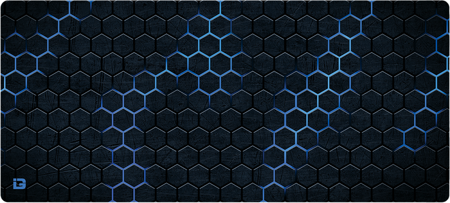 Hexagon Grid Blue
