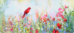 Cardinal Among The Wildflowers