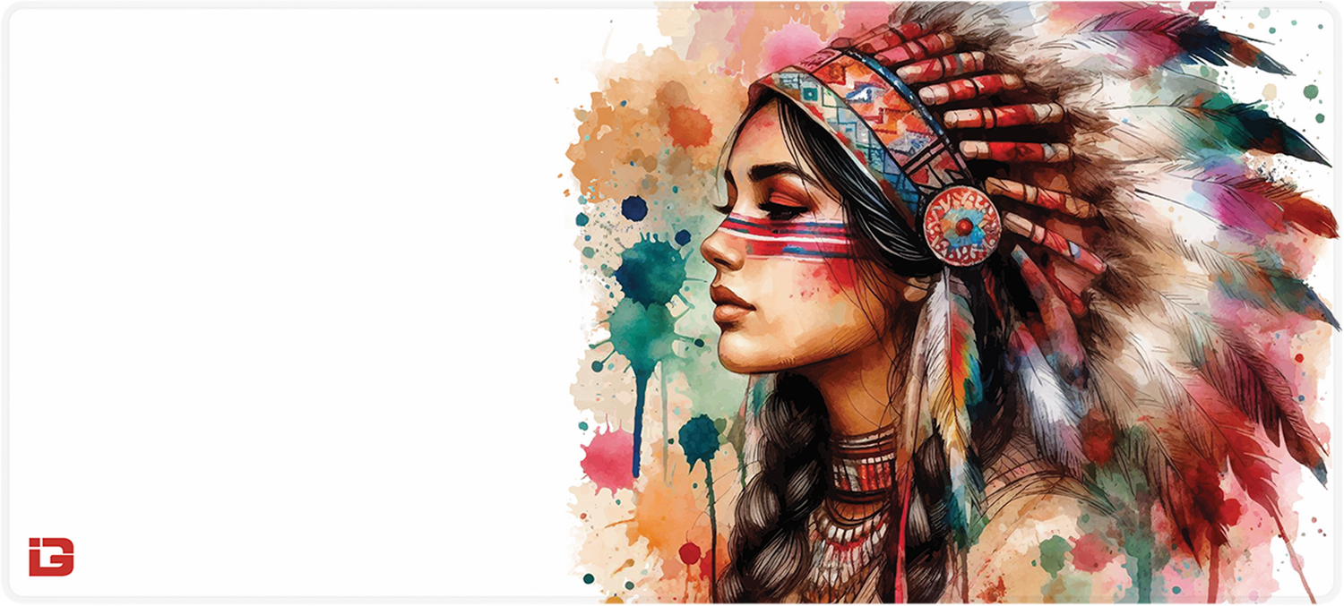 Native American Woman Watercolour